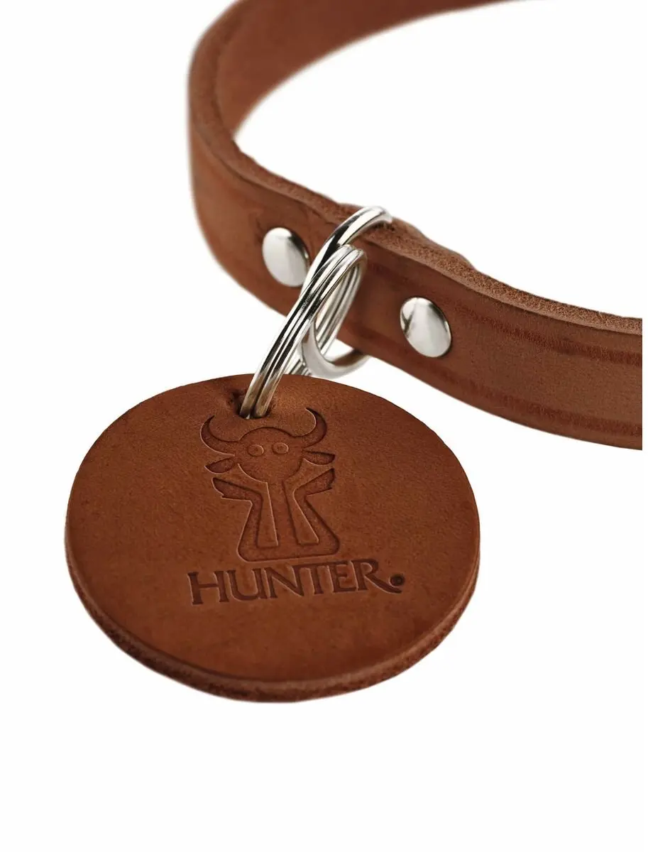 Hunter Hondenhalsband Aalborg Bruin - Maat 24-29cm