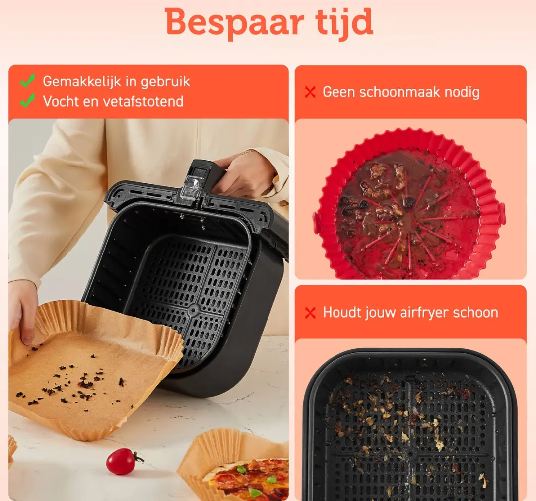 Cosori Chef Edition Vloeipapier 200mm - 100 Stuks