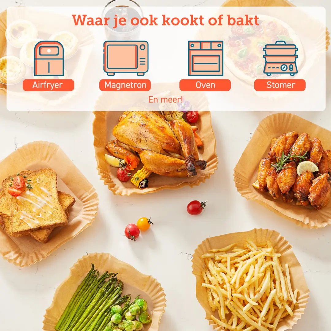 Cosori Chef Edition Vloeipapier 200mm - 100 Stuks