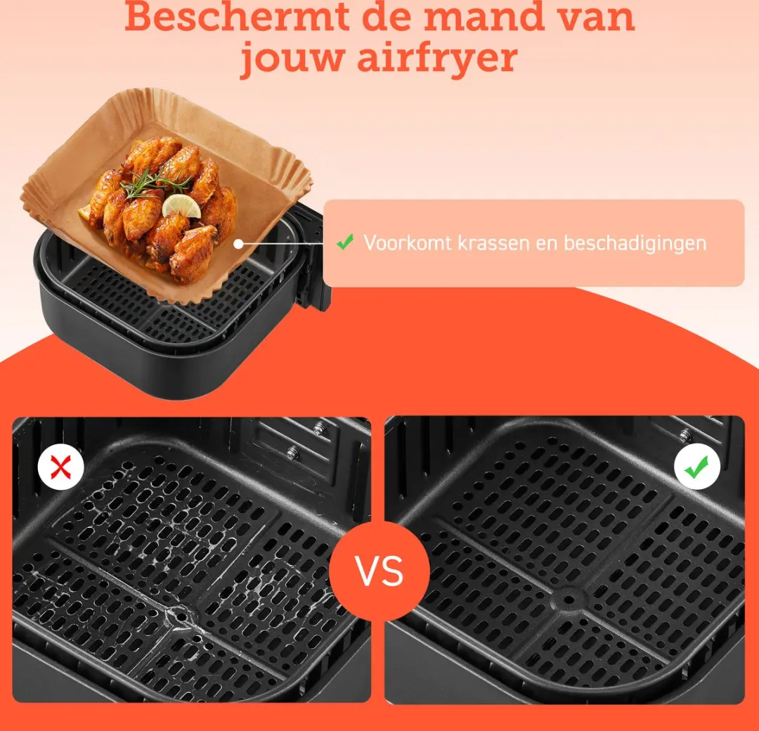 Cosori Chef Edition Vloeipapier 200mm - 100 Stuks
