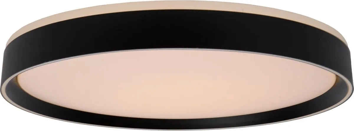 Lucide NURIA Plafondlamp Ø50cm - LED 3 StepDim 2700K - Zwart