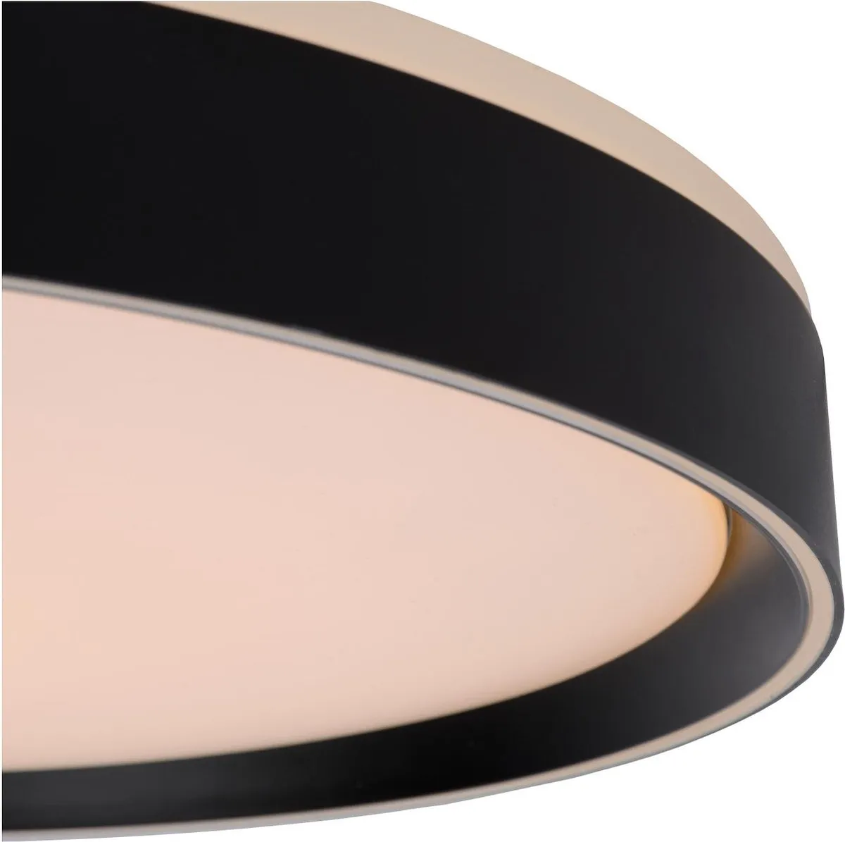 Lucide NURIA Plafondlamp Ø50cm - LED 3 StepDim 2700K - Zwart