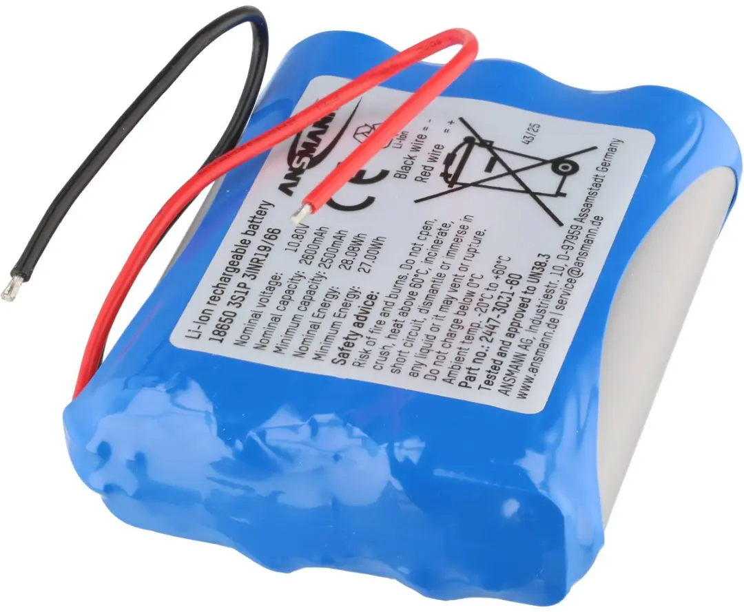 Ansmann 3S1P Accupack 10.8V 2600mAh