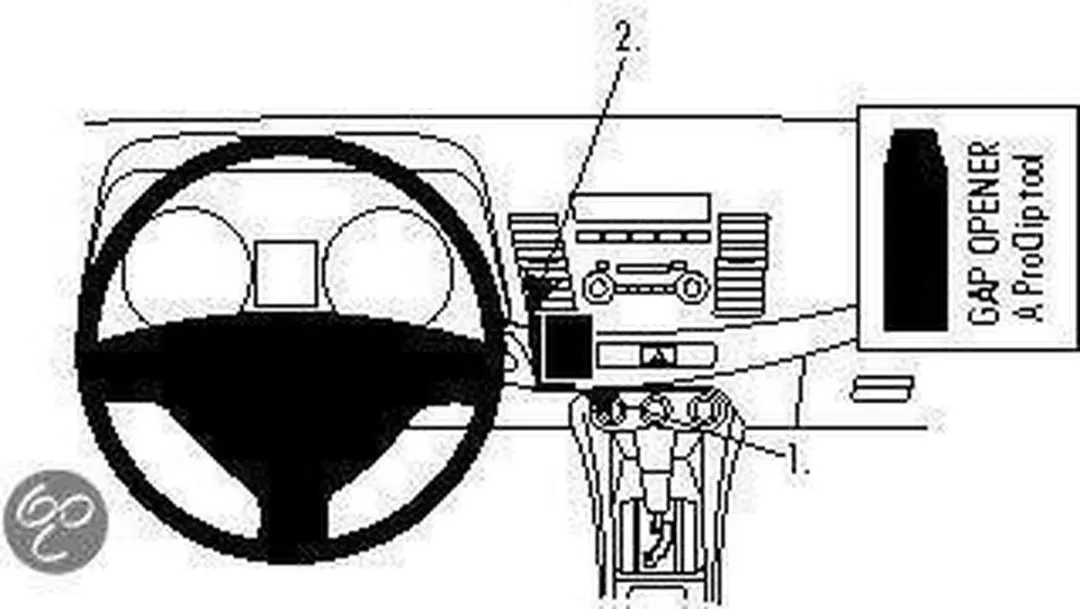 Brodit ProClip Mitsubishi Lancer 2008-2013 - Zwart