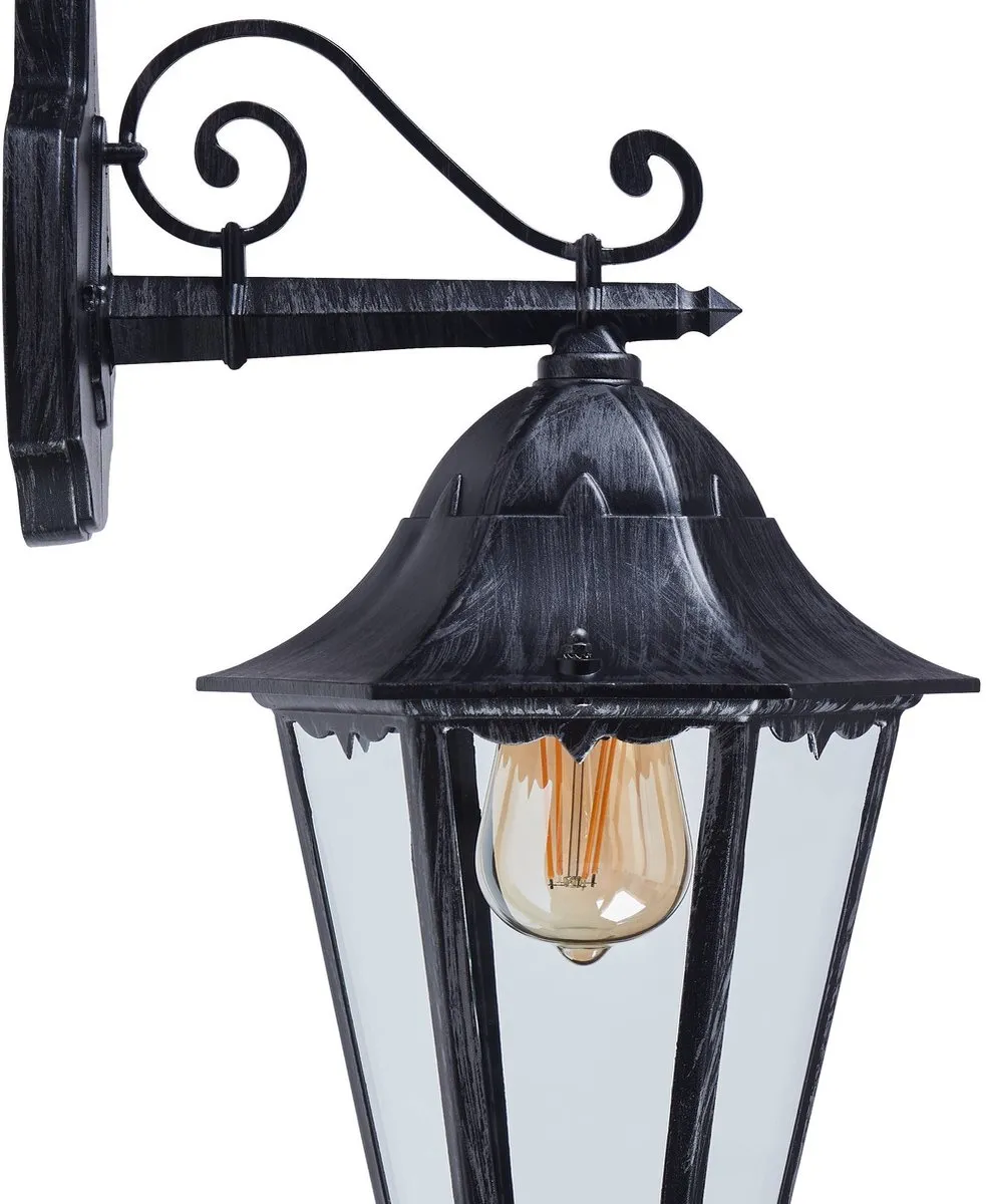 Eglo Navedo Wandlamp 1 Licht - Zwart/Zilver-Patina