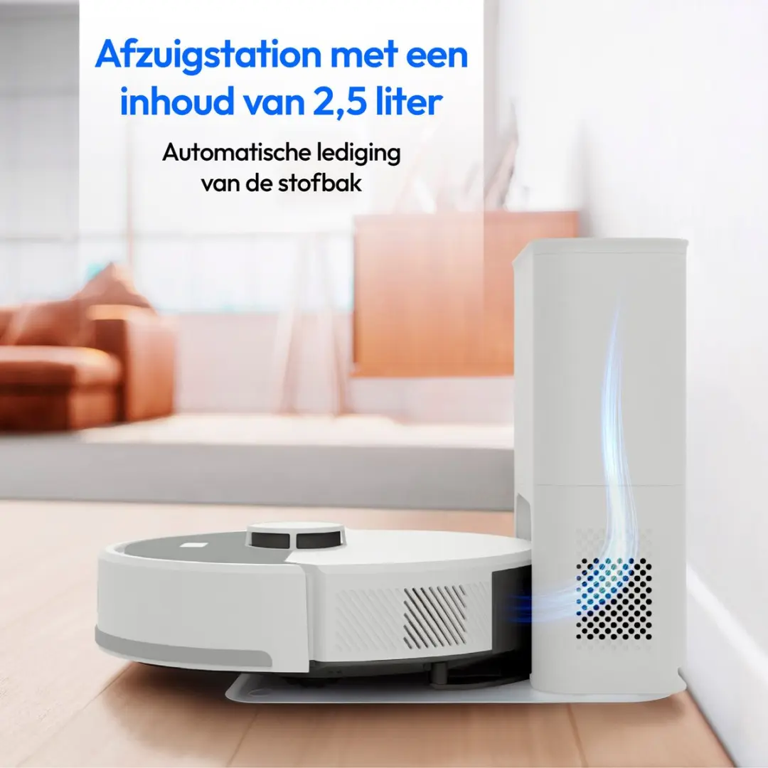 Medion X23 SW+ Robotstofzuiger 5000 Pa - wit