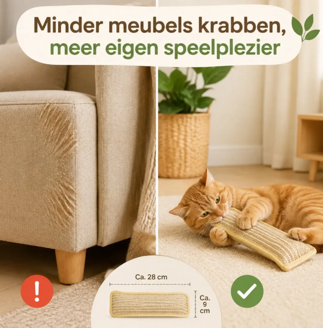 ECTEATOY Kattenkruid Kussen 2 Stuks - 34x9,5 cm