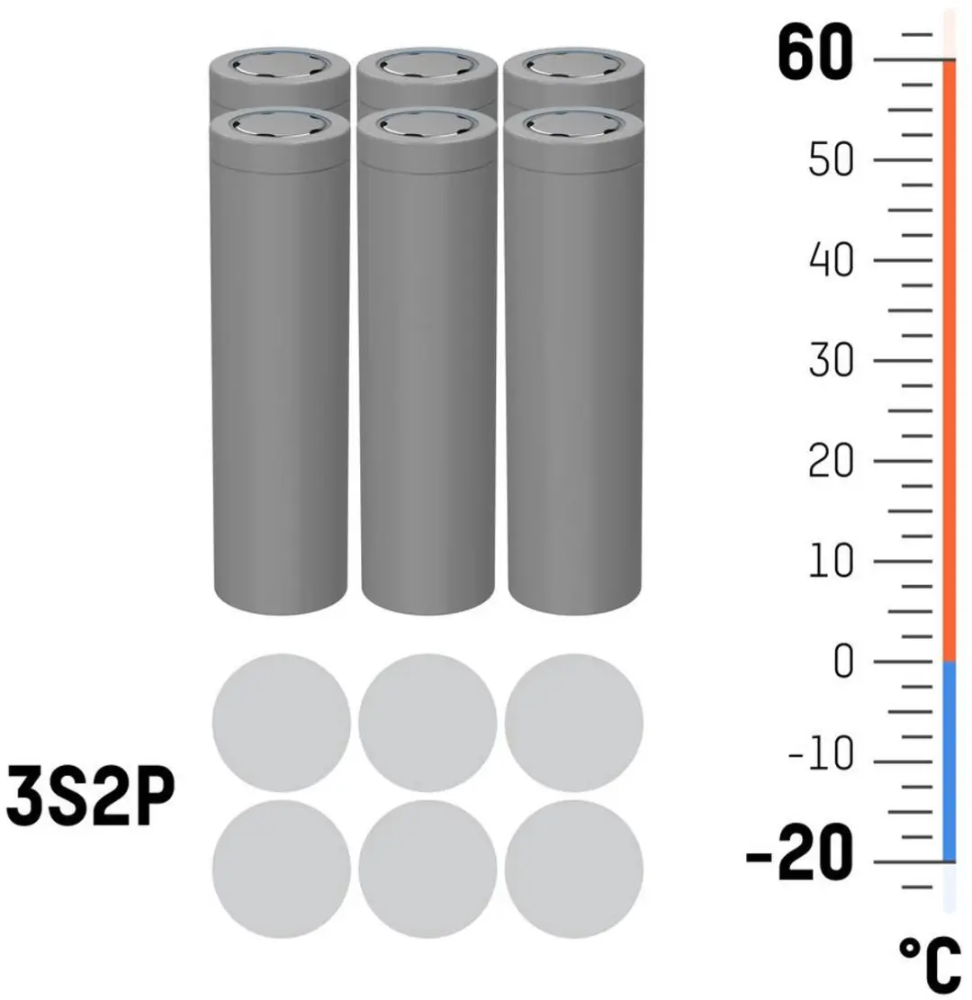 Ansmann 3S2P Accupack 10.8V 5200mAh - 6x 18650