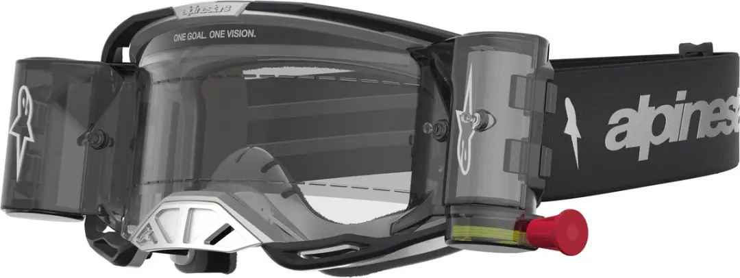 Alpinestars Vision 8 Motocrossbril - Geel/Rood/Zwart