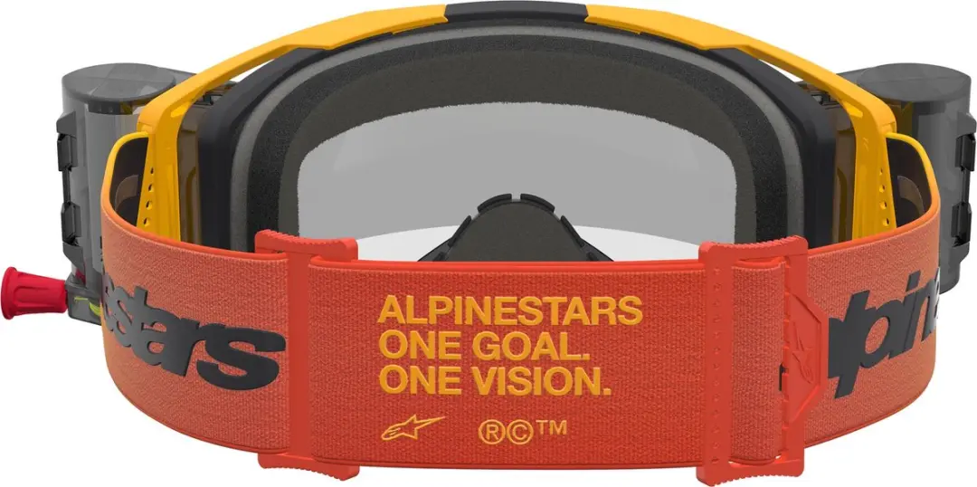 Alpinestars Vision 8 Motocrossbril - Geel/Rood/Zwart