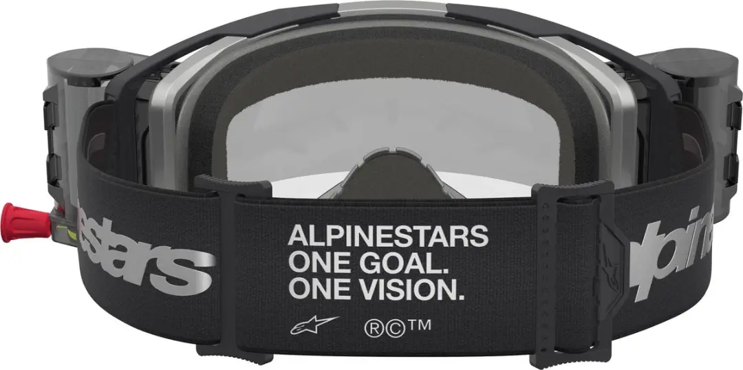Alpinestars Vision 8 Motocrossbril - Geel/Rood/Zwart - afbeelding 6 van 6