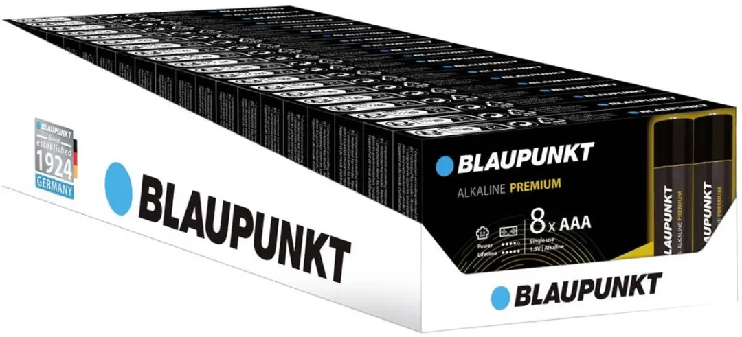 Blaupunkt AAA Alkaline Batterijen - 8 Stuks