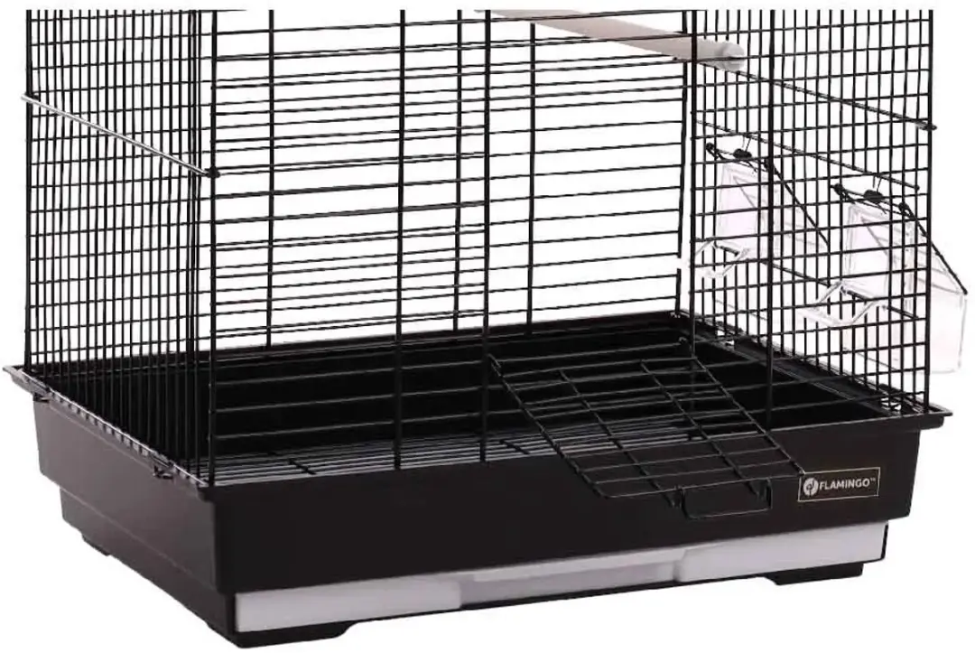 Flamingo Parkietenkooi Bali Zwart 42x30x57,5cm - afbeelding 2 van 6