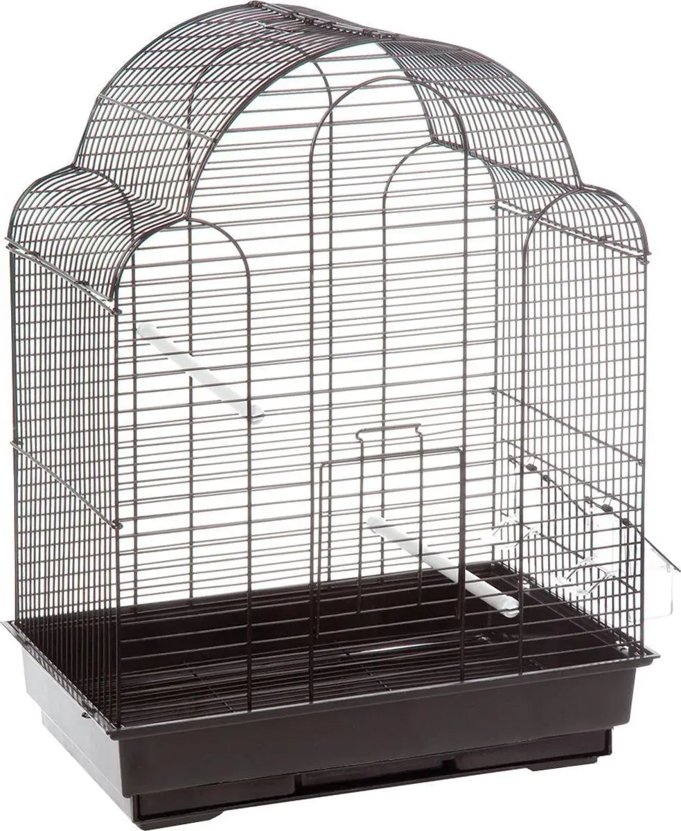 Flamingo Parkietenkooi Bali Zwart 42x30x57,5cm - afbeelding 5 van 6