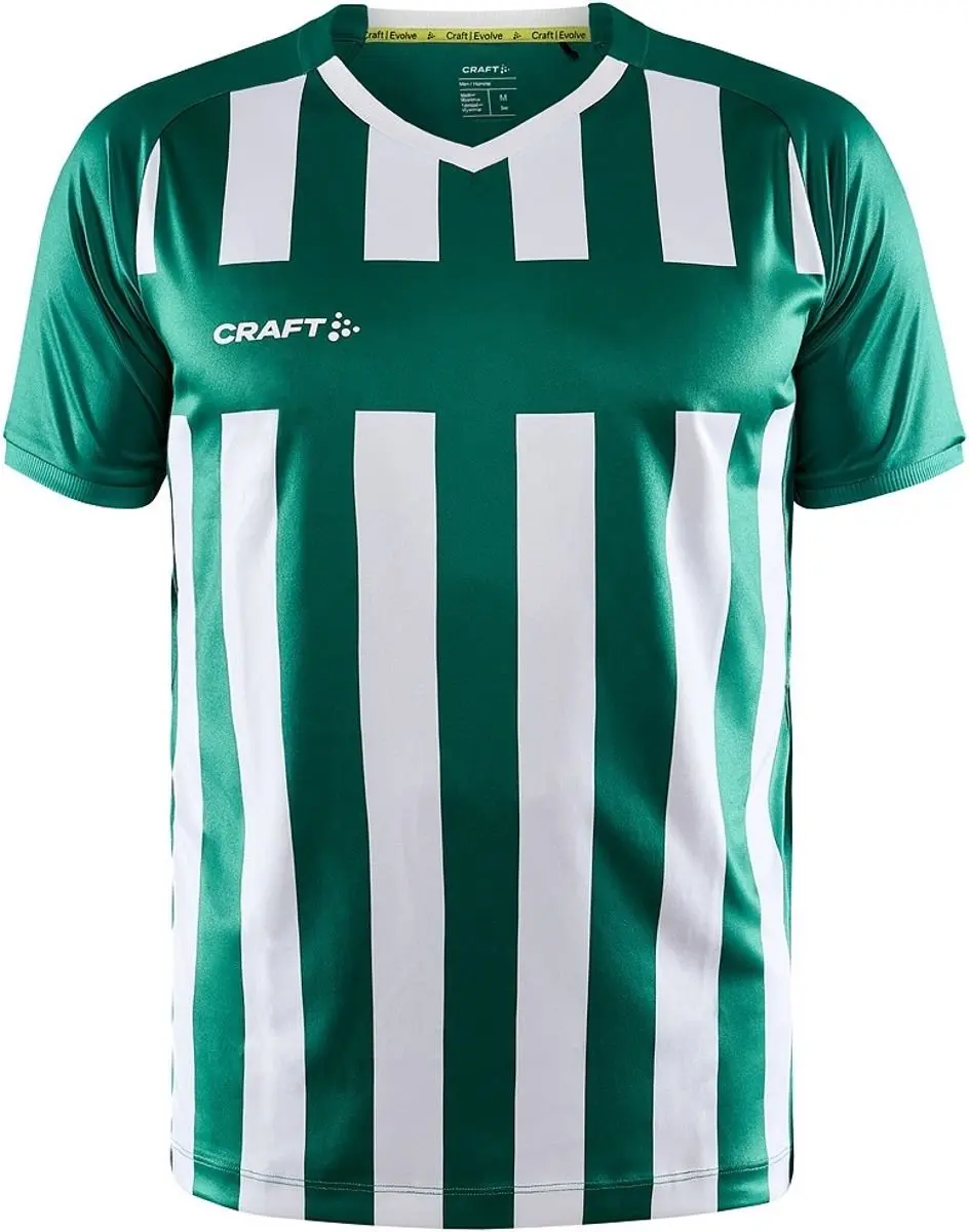 Craft Progress 2.0 Stripe Shirt Heren - Groen/Wit S