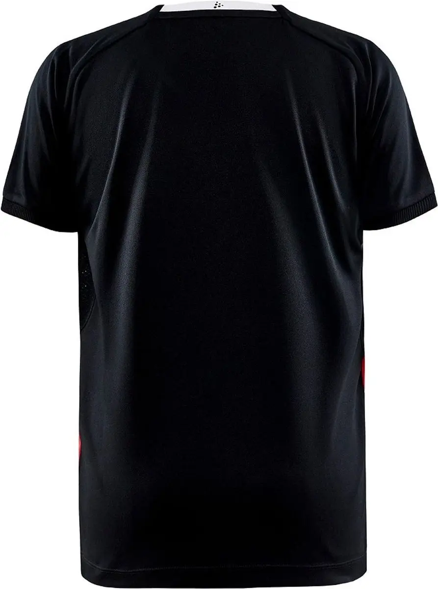 Craft Progress 2.0 Stripe Shirt Kinderen - Zwart/Rood 122/128