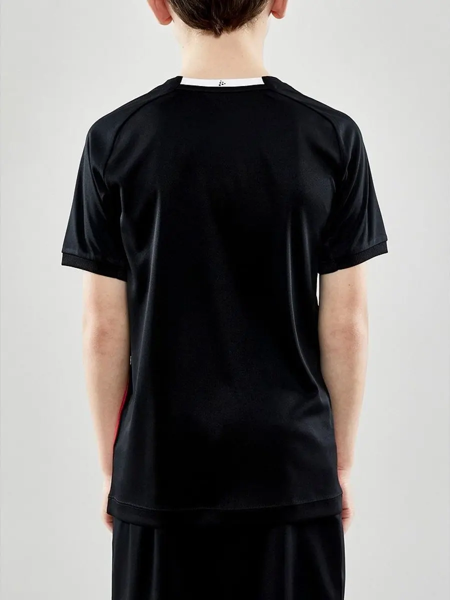 Craft Progress 2.0 Stripe Shirt Kinderen - Zwart/Rood 122/128