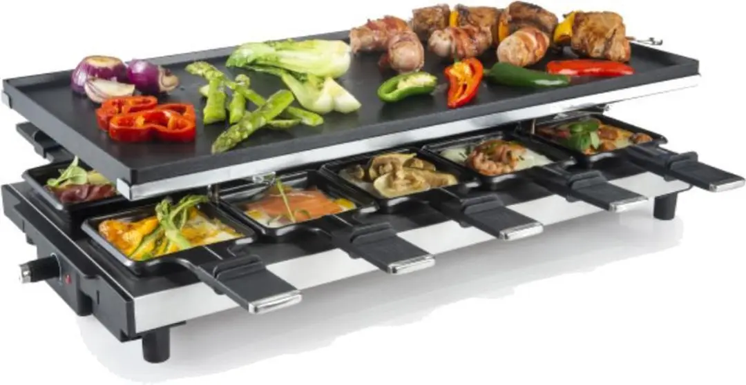 Fritel RG4180 Raclette Grill - 1700W - 48,5x24cm - 10 Pannetjes