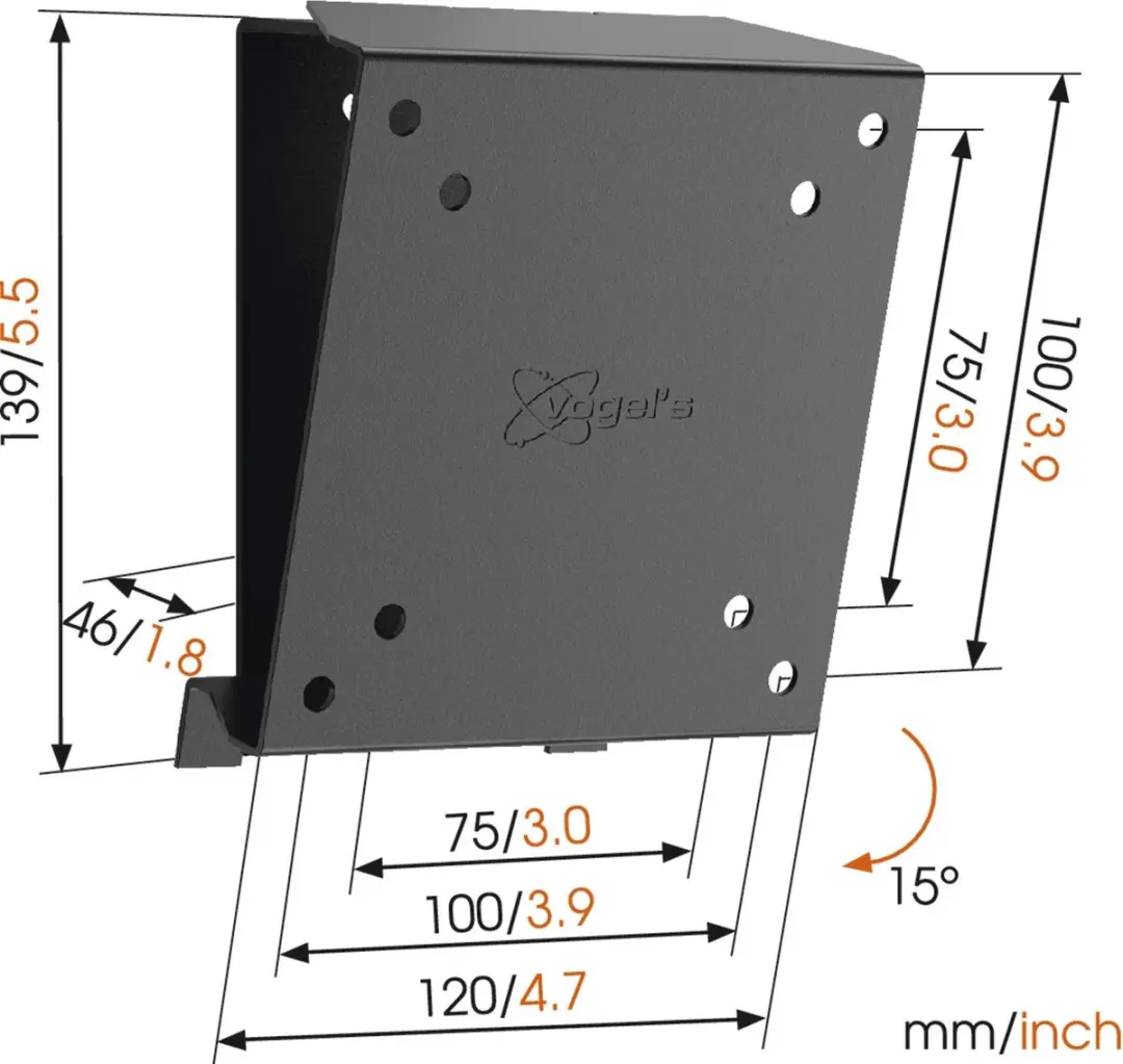 Vogel's MA1010 TV-muurbeugel 26" - Zwart - afbeelding 4 van 5