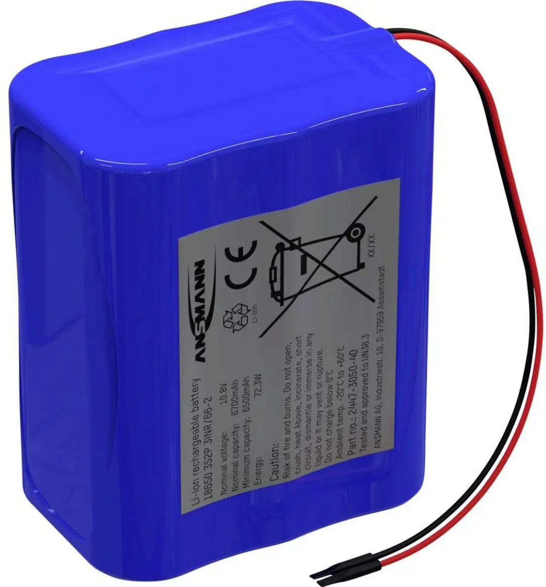 Ansmann 3S2P Accupack 10.8V 6700mAh