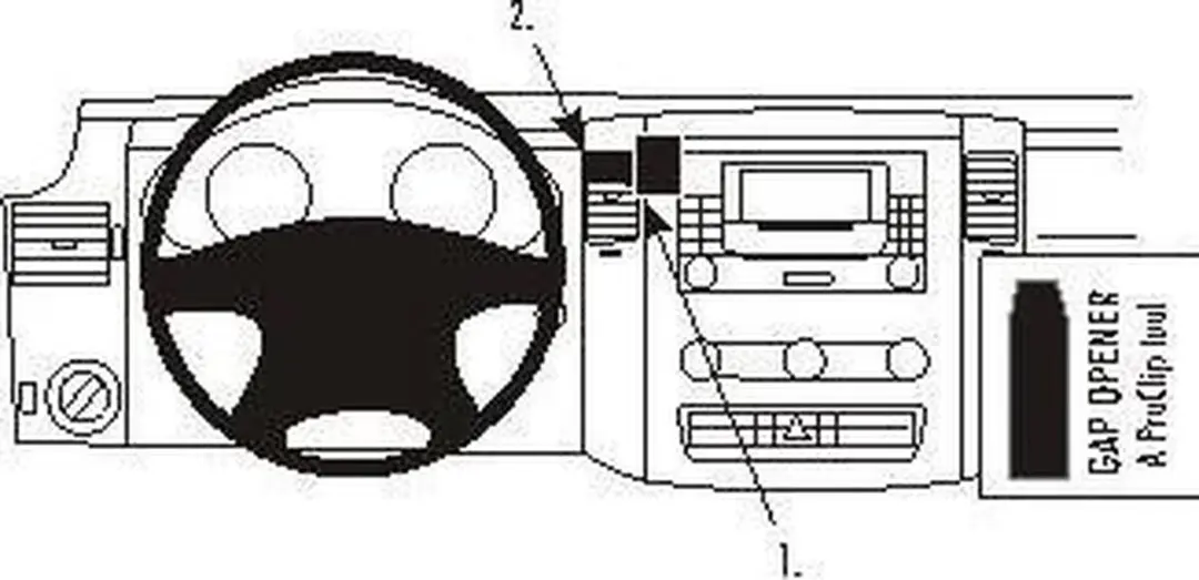 Brodit ProClip Center Mount Mercedes/VW