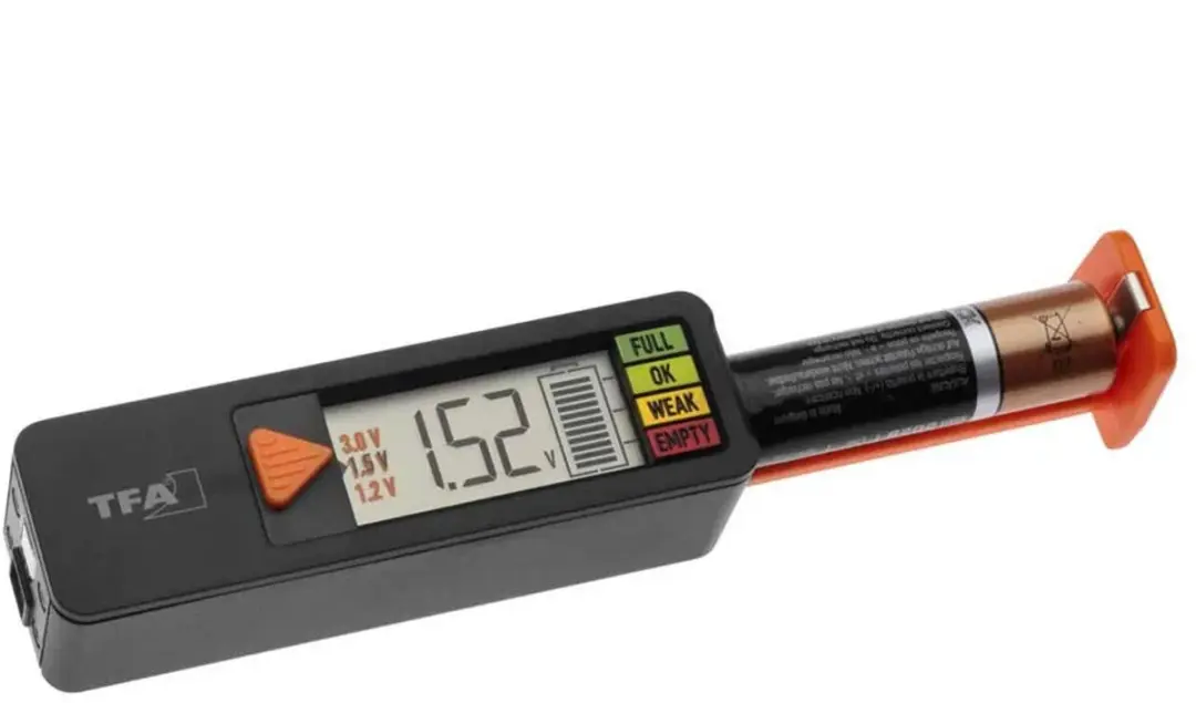 TFA Dostmann BatteryCheck Batterietester - 1.2V/1.5V/3V/9V