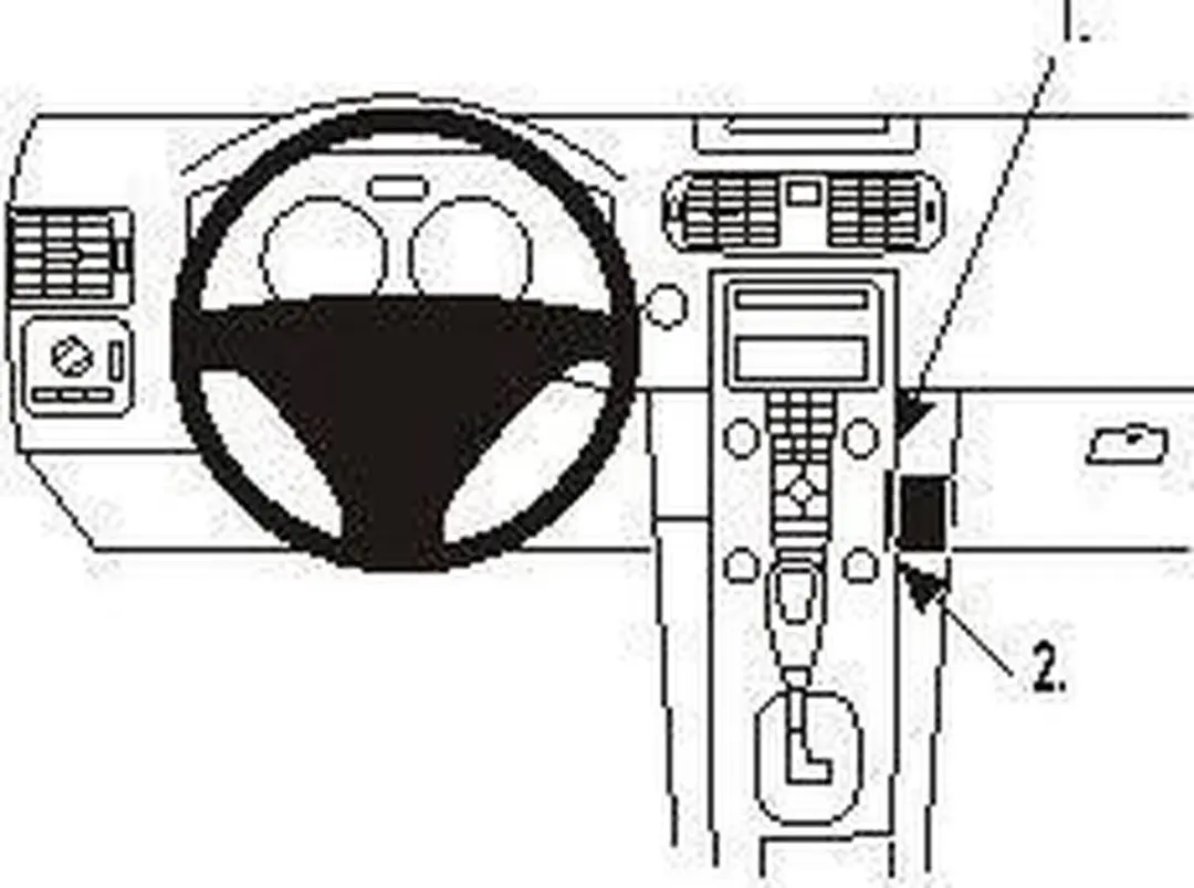 Brodit ProClip Angled Mount Volvo - Zwart - afbeelding 6 van 6