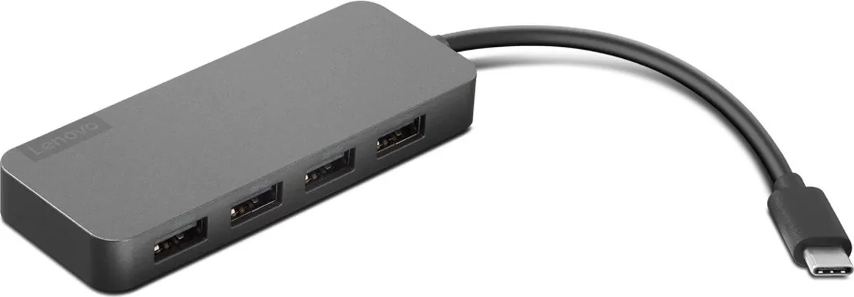 Lenovo USB Hub 4X90X21427 - Grijs