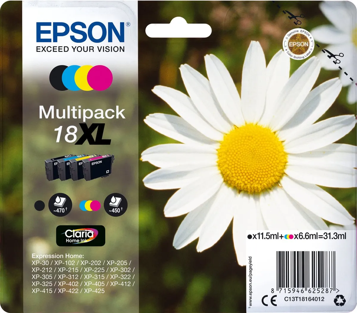 Epson 18XL Inktcartridge Multipack