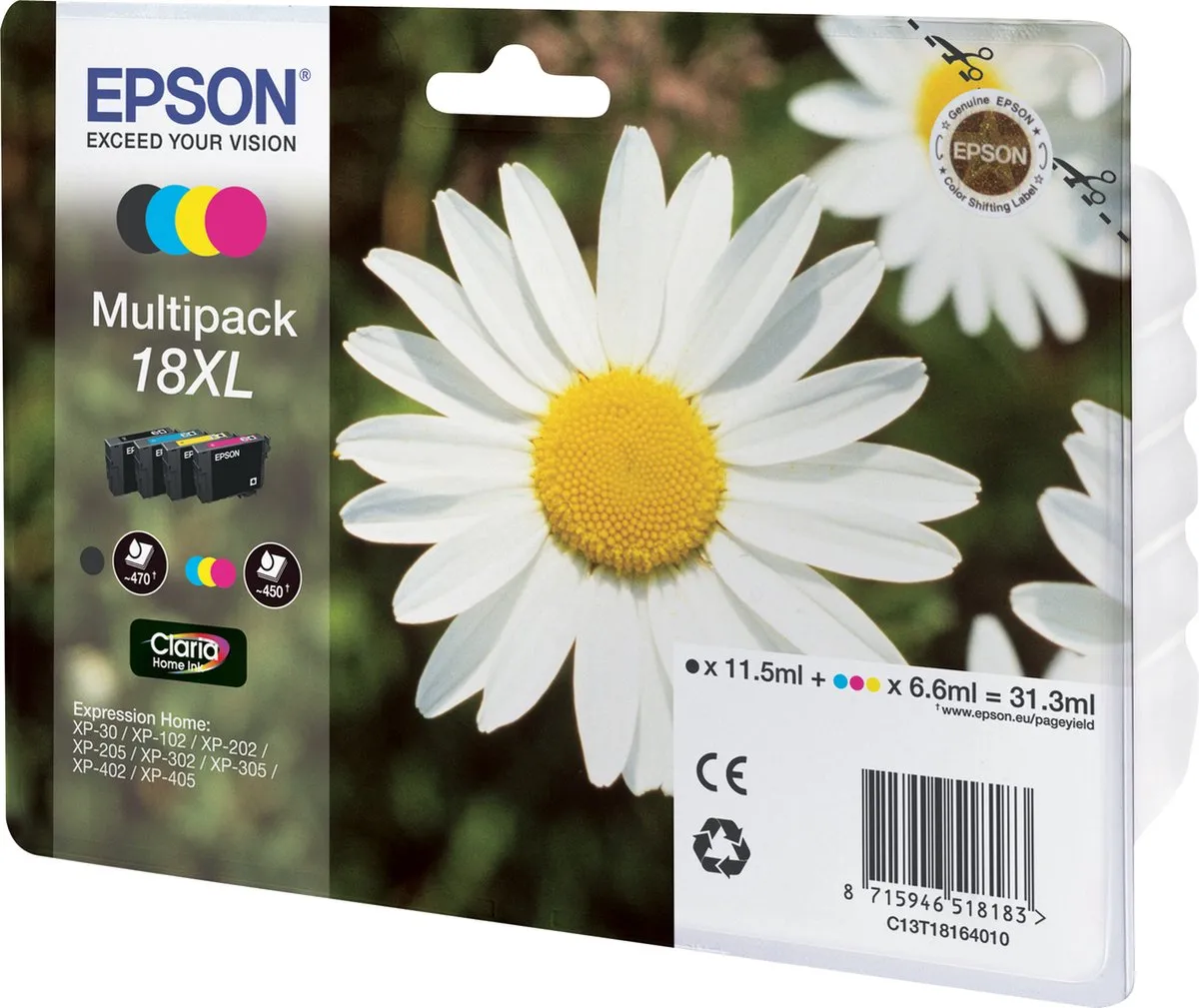 Epson 18XL Inktcartridge Multipack - 470 pagina's