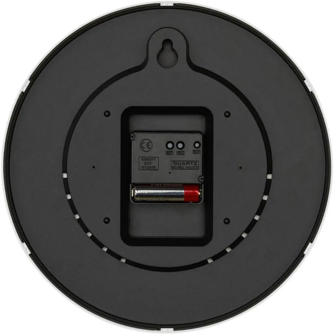 TFA Dostmann 60.3550.02 Wandklok - Zendergestuurd 24,5cm Wit