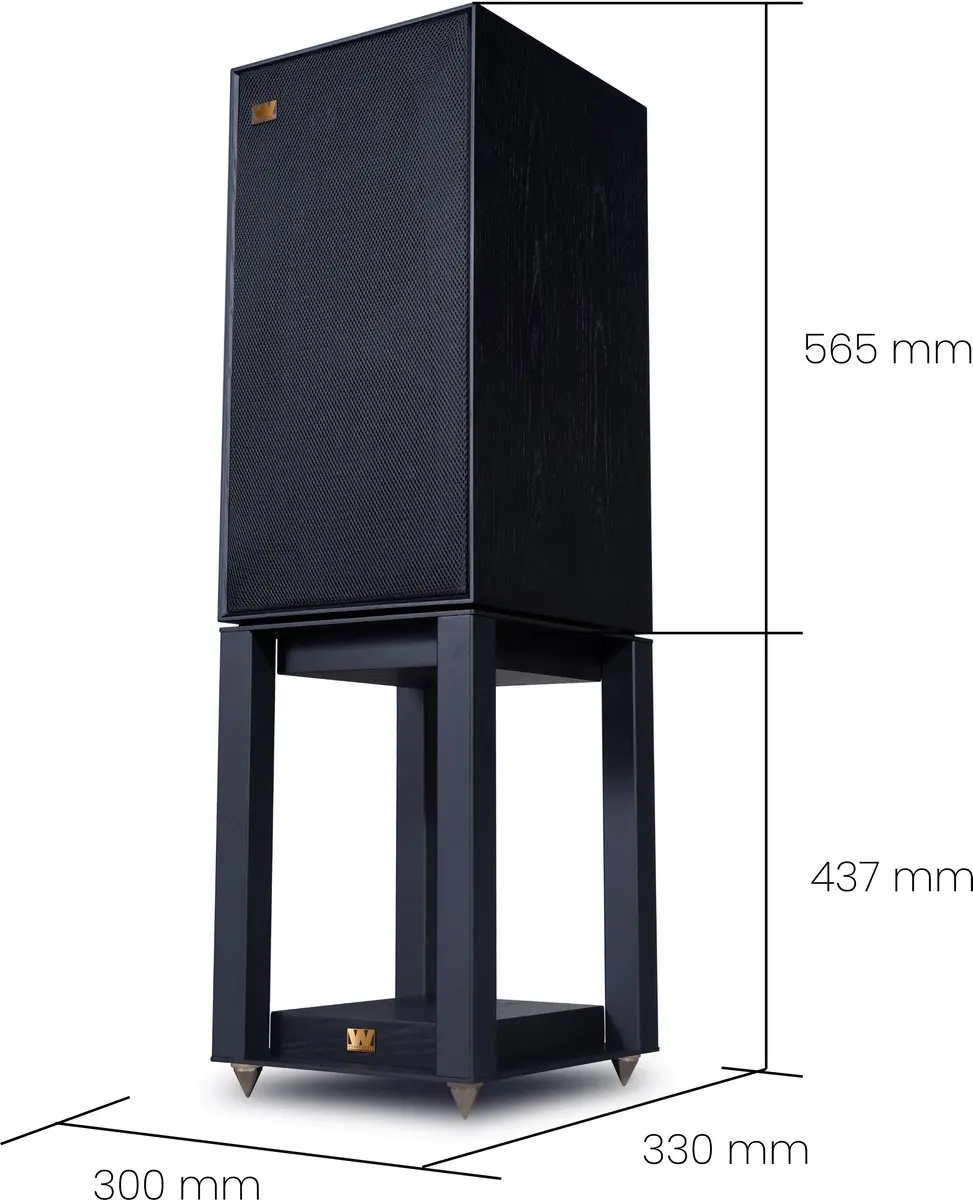 Wharfedale Linton Speaker Stands WH-061712-00A - 2 Stuks - Zwart