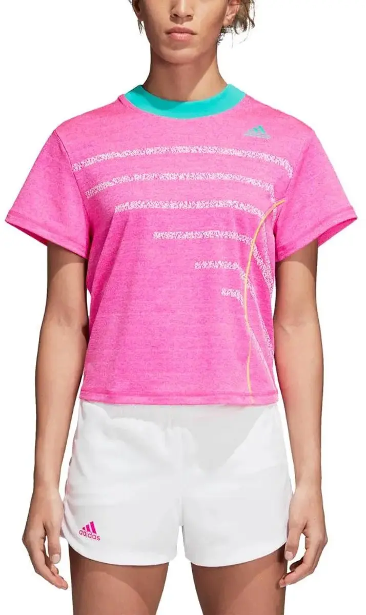 Adidas Seasonal T-shirt - M - Shock Pink