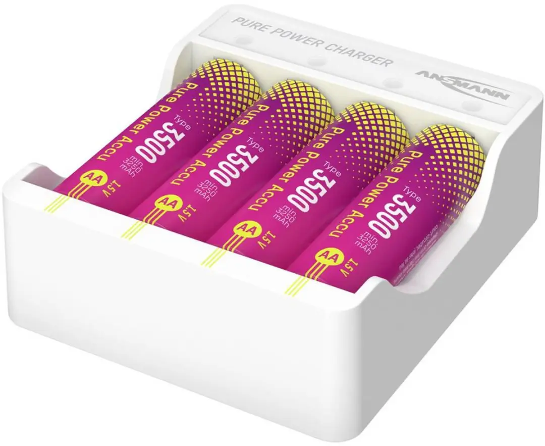 Ansmann Pure Power Set AA Li-ion 3250mAh - 4x Oplaadbaar
