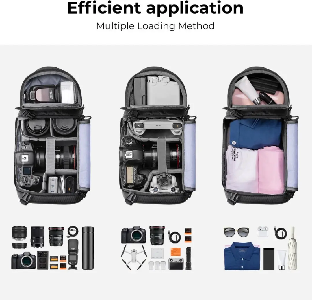 K&F Concept Beta Messenger 10L Sling Tas - M Zwart