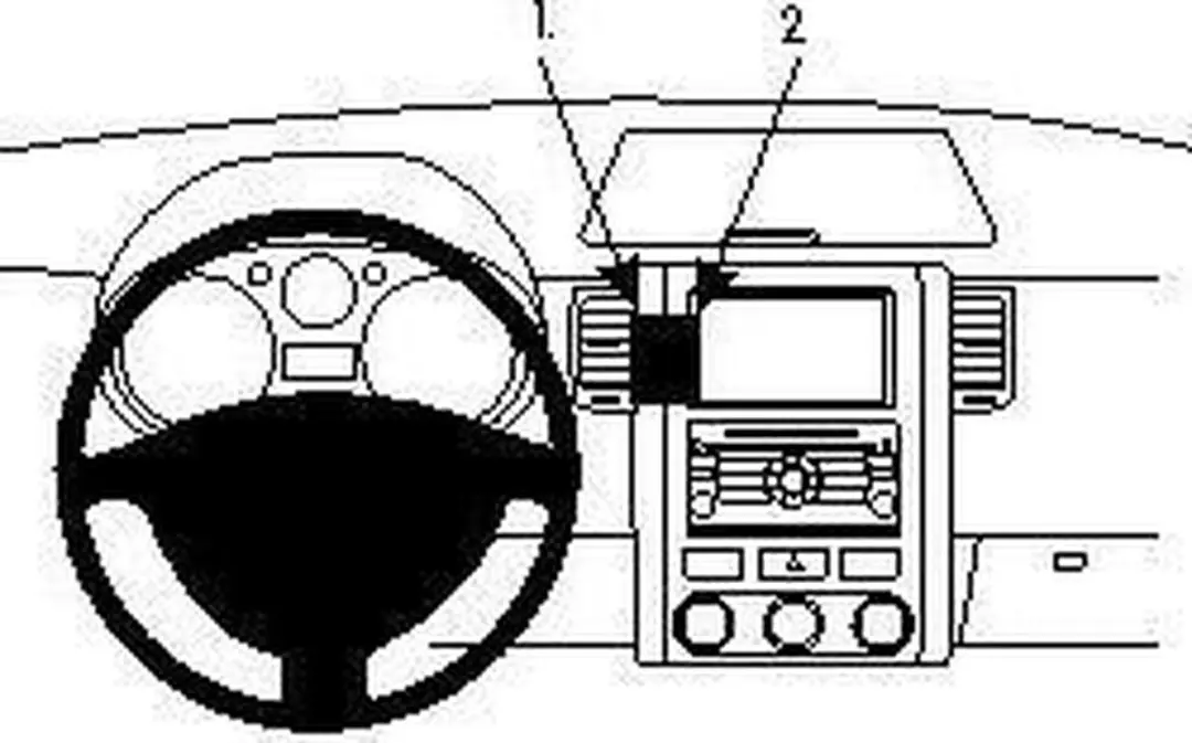 Brodit ProClip Nissan X-Trail 08-13 Navihouder