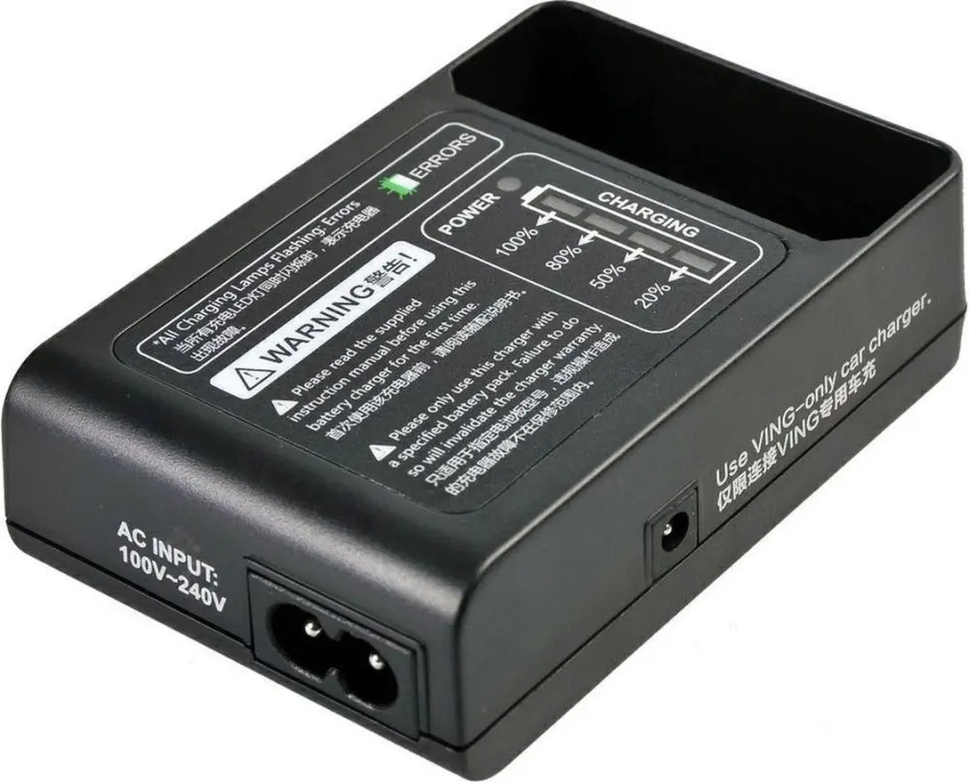 Godox Accu Oplader voor Ving Flitsers