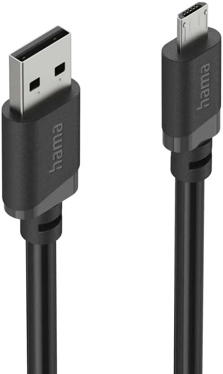 Hama 00201804 USB-kabel USB-A naar Micro-A 2m - Zwart - afbeelding 6 van 6