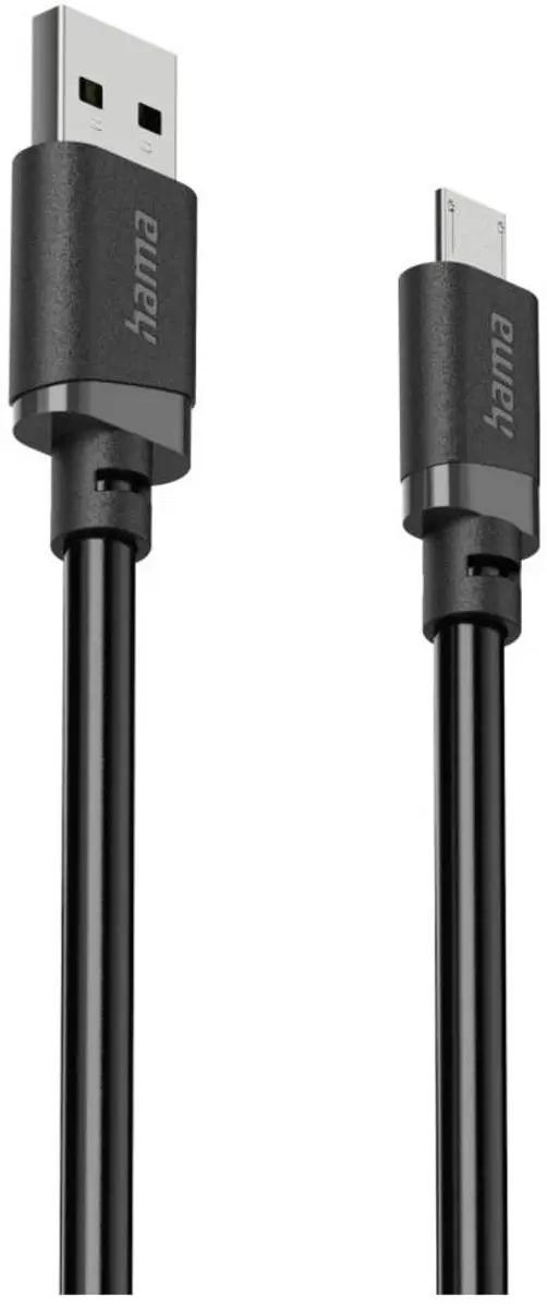 Hama 00201804 USB-kabel USB-A naar Micro-A 2m - Zwart