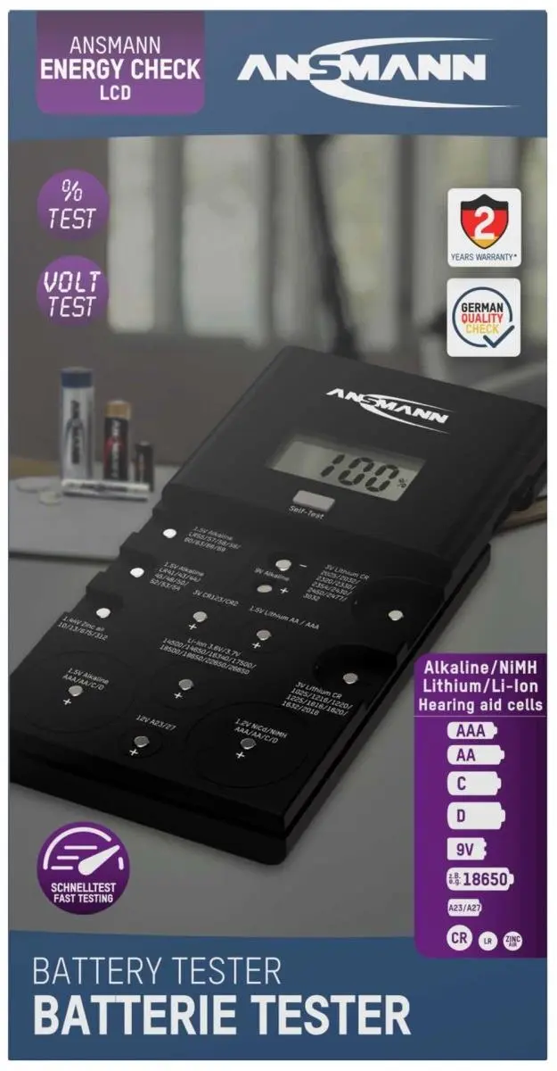 Ansmann Energy Check LCD 1900-0100 Batterijtester