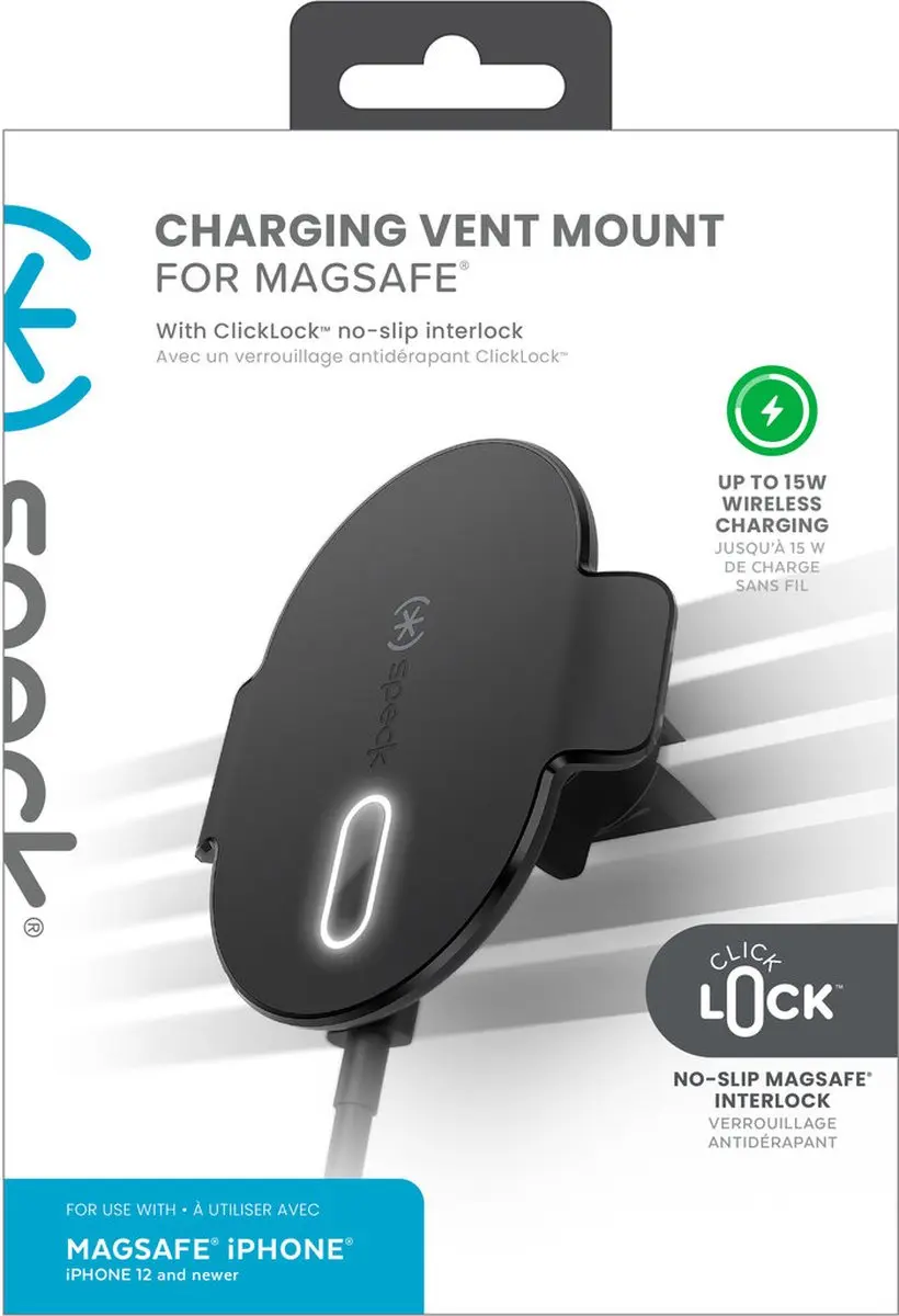 Speck ClickLock MagSafe Auto Venthouder - Zwart