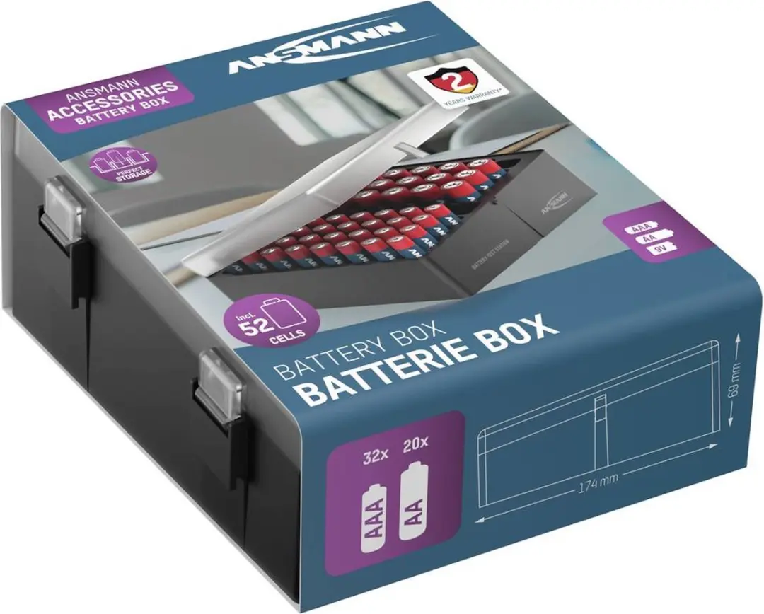 Ansmann AAA/AA Batterijset 52 Stuks - Inclusief box
