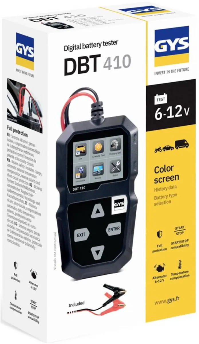 Gys DBT410 Batterijtester - 6V/12V START/STOP