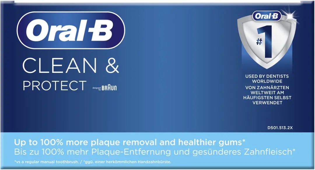 Oral-B Clean & Protect Roterende Tandenborstel - Zwart
