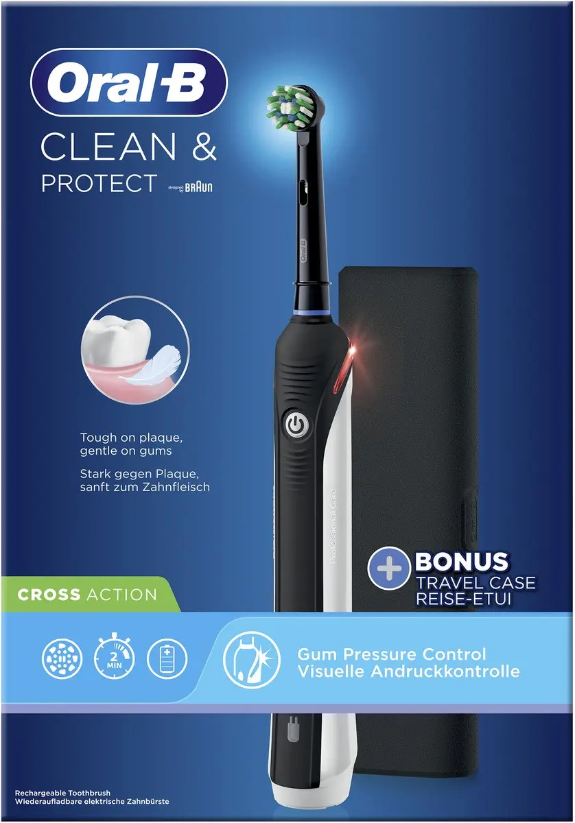 Oral-B Clean & Protect Roterende Tandenborstel - Zwart