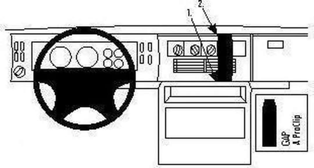 Brodit ProClip Mercedes-Benz Vario 213467 Montagebeugel