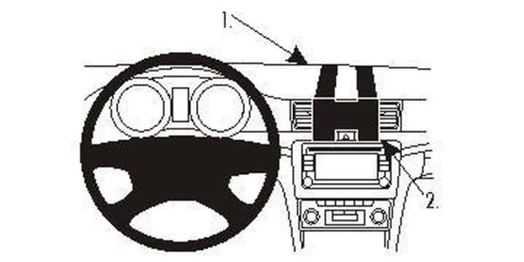 Brodit ProClip 213484 Skoda Superb Houder - Zwart