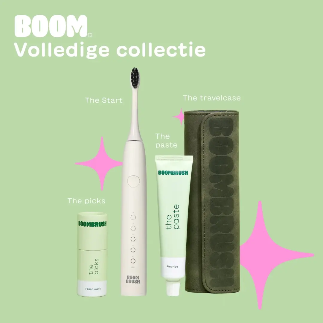 BOOMBRUSH The Boost Sonische Tandenborstel - 180 Dagen - Wit
