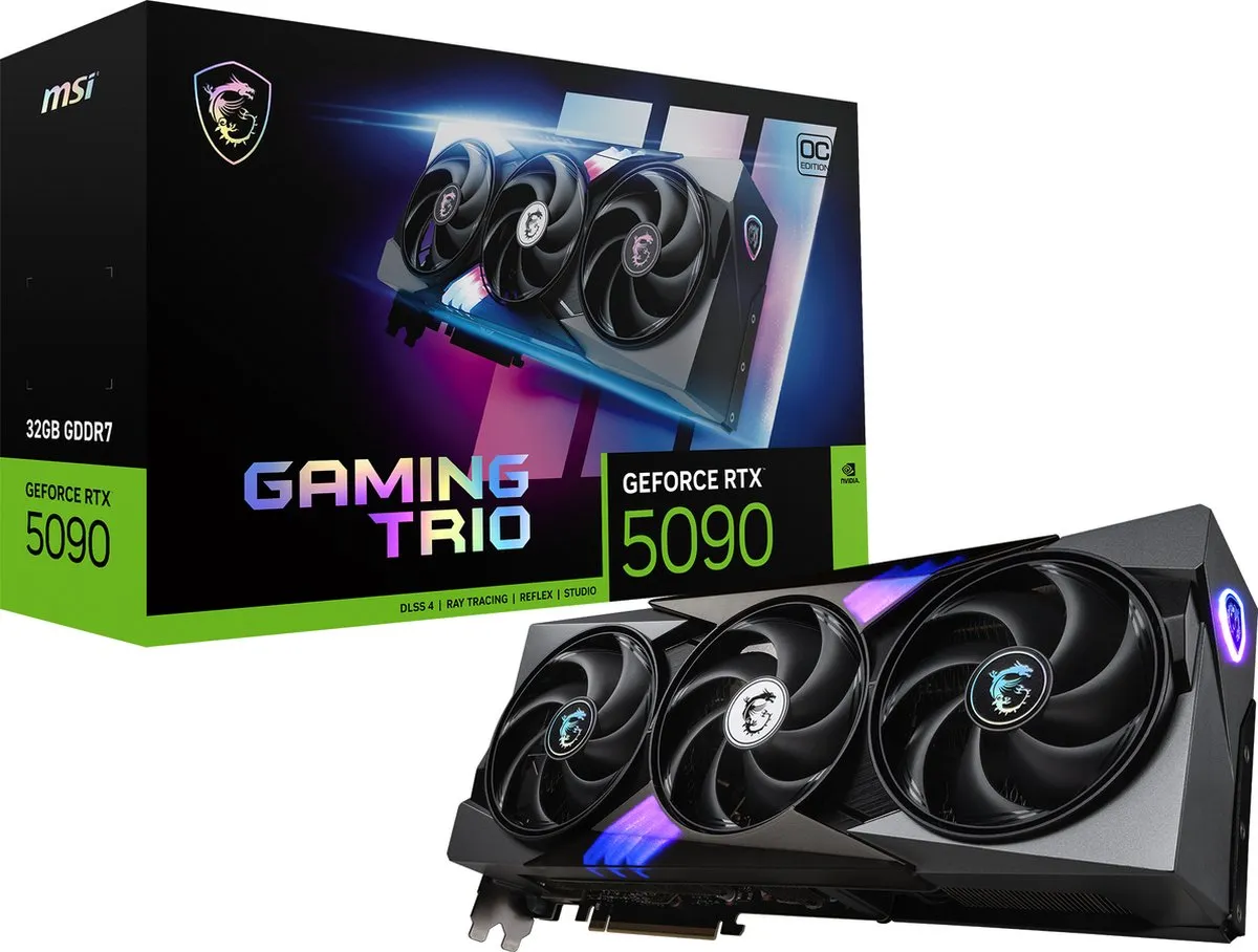 MSI GeForce RTX 5090 32G GAMING TRIO OC Videokaart