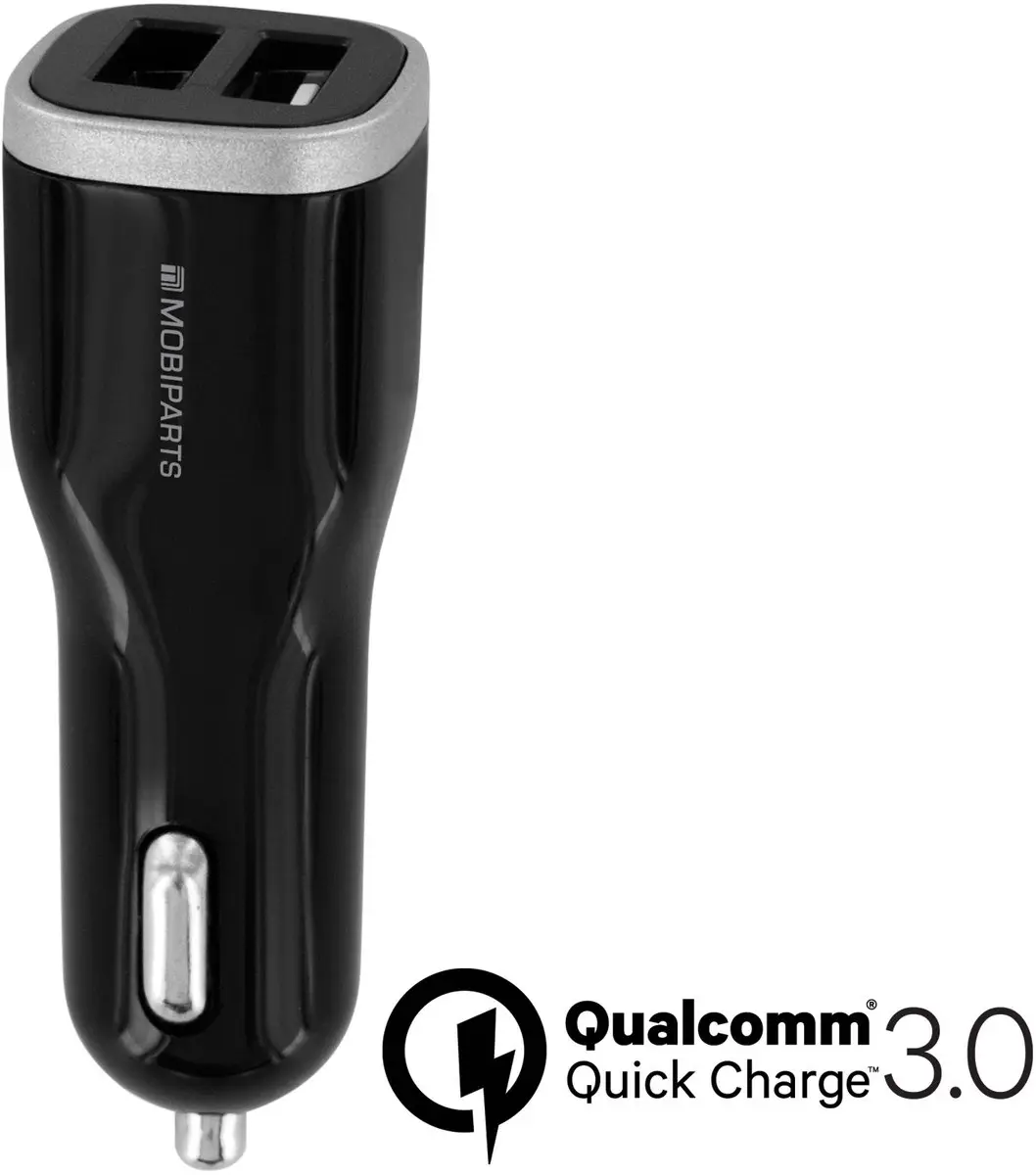 Mobiparts Quick Charge Car Charger Dual USB 5A